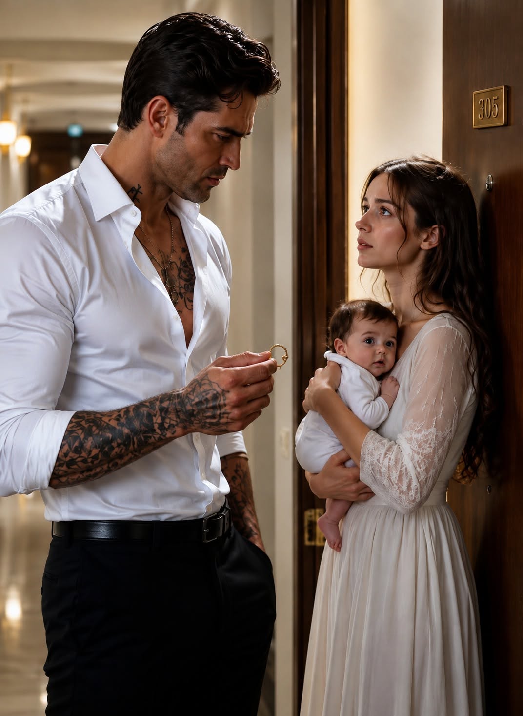 Eleanor Vale did not flinch under her son’s gaze. For decades, the matriarch of the Vale shipping empire had built her life on control, calculation, and the cold preservation of family legacy. When Adrian stepped closer, his shadow falling across the Persian rug of his study, the air between them grew thin.