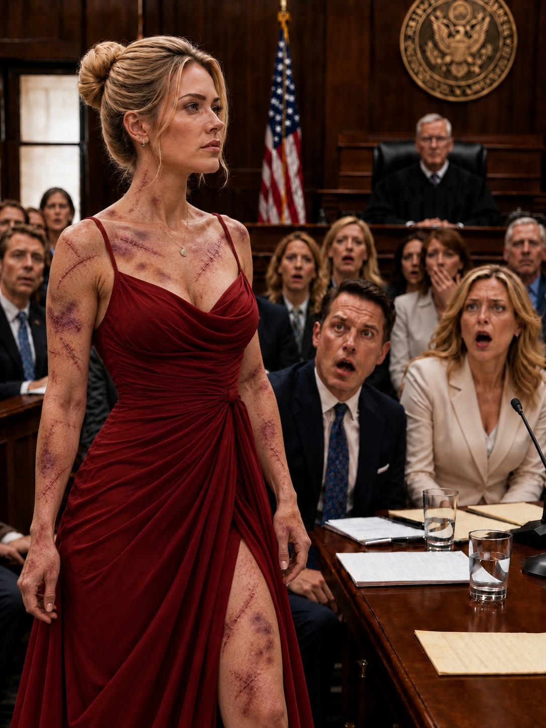 The sharp thud of Grace’s blue folder hitting the mahogany table echoed like a gunshot in the silent courtroom. Judge Thomas leaned forward, her expression shifting from judicial weariness to acute concentration.