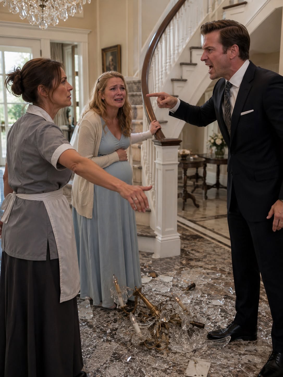 “Wire cutters? A bit cliché, aren’t they?” Richard’s voice echoed smoothly across the high-ceilinged foyer, devoid of any warmth. “Though I must admit, Emily, your survival instincts are truly annoying. Elena here ruining my masterpiece? Unforgivable.”
