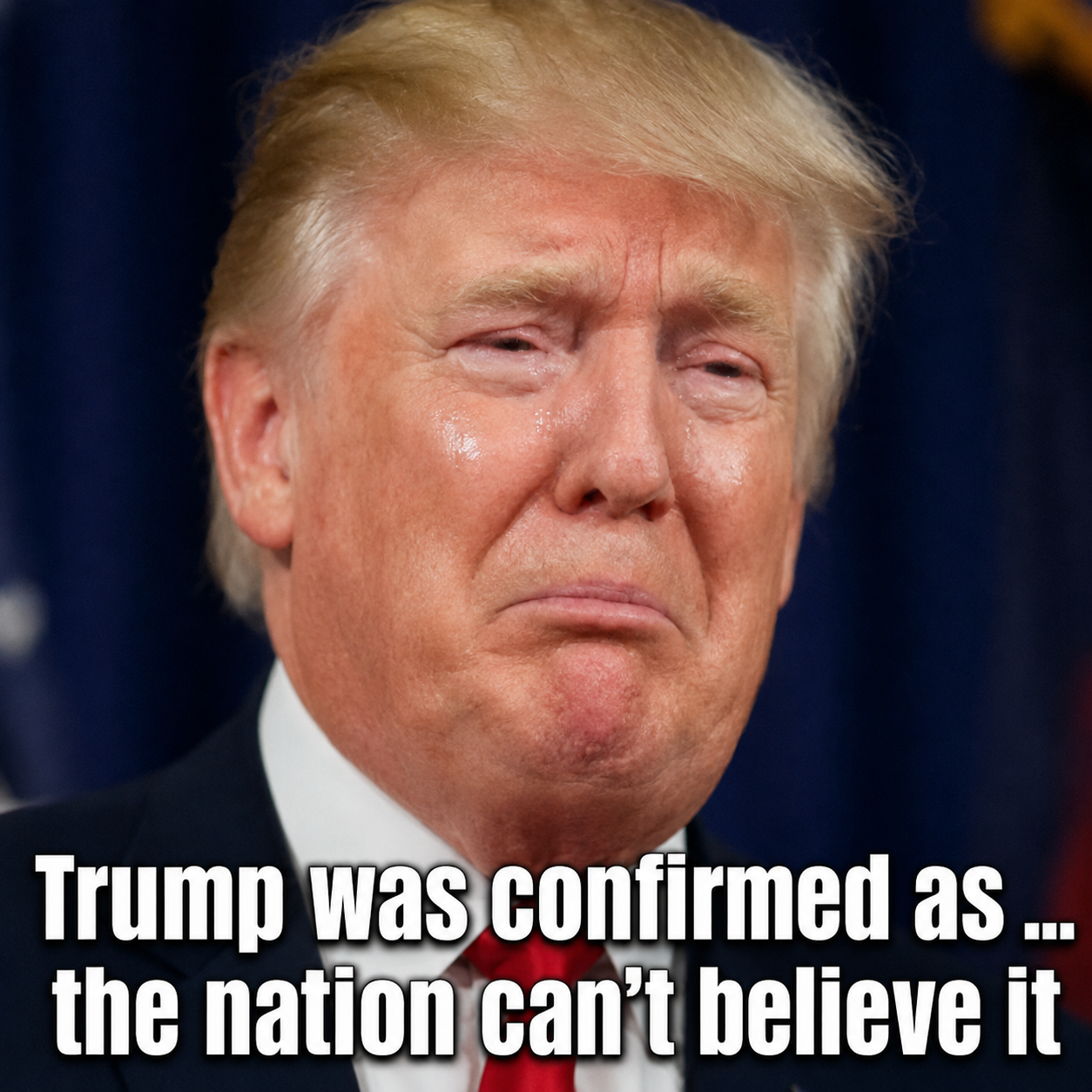 OMG A Reflective Quiet Moment Pause from Donald Trump in Washington