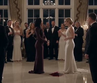 The ballroom remained silent as the guards positioned themselves beside Vivianne.  For a moment, she looked around, expecting someone to defend her.  No one did.