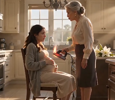 My mother-in-law held a red-hot iron just inches from my eight-month pregnant belly.