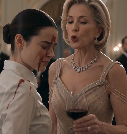“She threw wine at the waitress… then the donor list exposed the truth.”