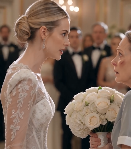 Diane Carter carried a heavy tower of wedding flowers through the ballroom, trying to hide the bruise on her cheek and the tears in her eyes.