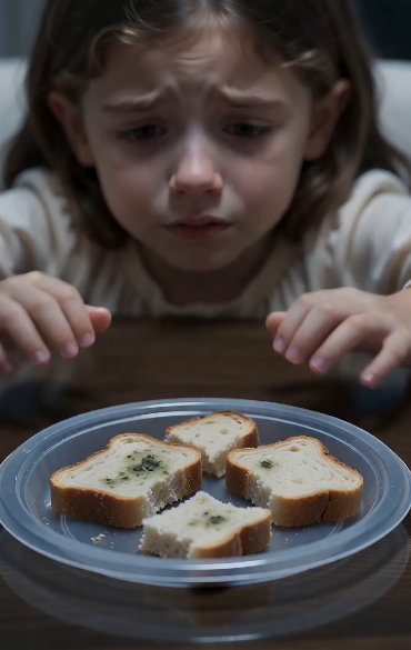 The millionaire came home for Christmas and found his little daughters eating moldy bread while his new wife danced downstairs covered in diamonds.
