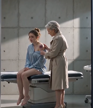 "At the elite medical center, I was helping my nine-month pregnant daughter change into a hospital gown for what was supposed to be her final ultrasound.a