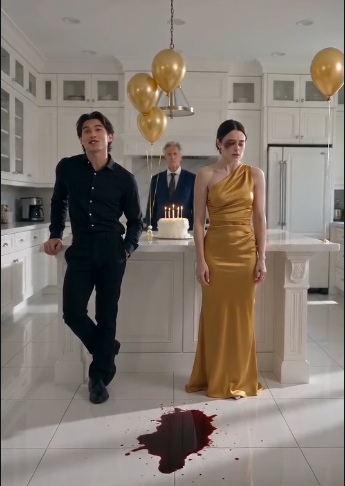 "She thought her birthday had already been ruined… until her mother-in-law dropped to her knees and crawled toward the kitchen cabinet in pure panic.