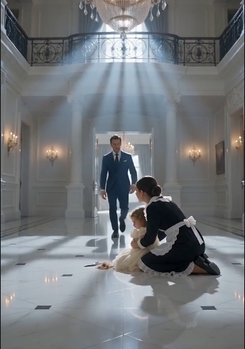 She thought humiliating a maid’s little girl would impress the guests—until the billionaire walked in, recognized the child’s eyes, and exposed a secret that shattered everyone’s perfect lies.