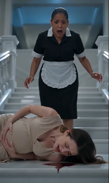 The maid shoved the pregnant woman down the staircase…  Everyone thought she was trying to kill her....
