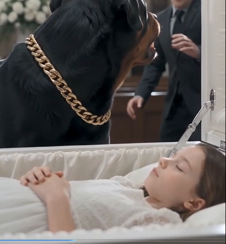The Mafia Boss’s Dog Refused to Leave the Little Girl’s Coffin—Then They Heard Something Inside