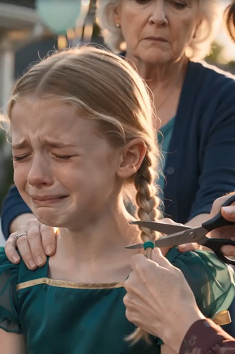 My mother held my eleven-year-old daughter against the chair while Sabrina cut through Grace’s braid.