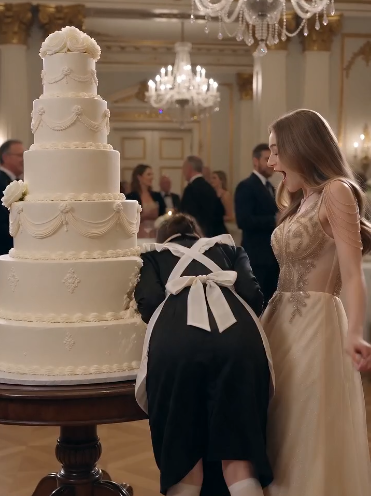 Emily Parker never saw Chloe Bennett's foot until she crashed into the towering birthday cake.