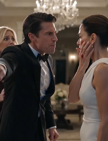 The slap came so hard it echoed through the marble mansion before I even felt the pain.
