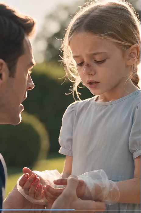 I came home two weeks early and found my eight-year-old daughter on her knees in a pile of rotting garbage.