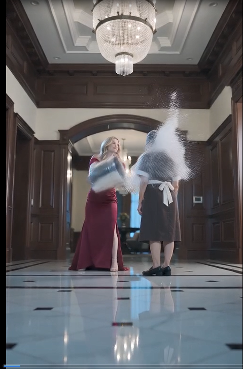 I disguised myself as a housekeeper to test my son's fiancée before their wedding. The moment she saw my worn uniform, she sneered, “You look disgusting. Someone should wash the filth off you,” before dumping a bucket of dirty water over my head. She laughed, convinced no one would believe a housekeeper. I calmly wiped my face, switched on the hidden recorder in my pocket, and called my son downstairs...