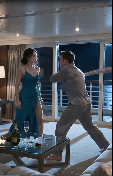The moment our honeymoon cruise set sail from Florida, my husband locked the cabin door, cornered me with an aluminum baseball bat.