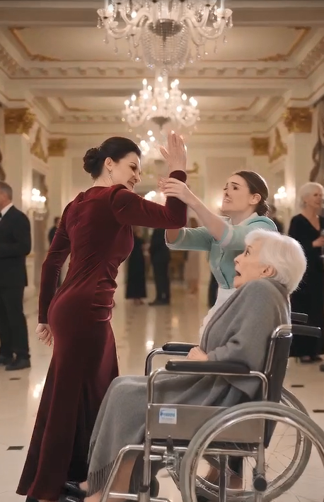 "The vicious socialite raised her hand to strike a helpless old woman in a wheelchair. The brave maid caught her wrist mid-air, risking her entire livelihood. Big mistake. ✋