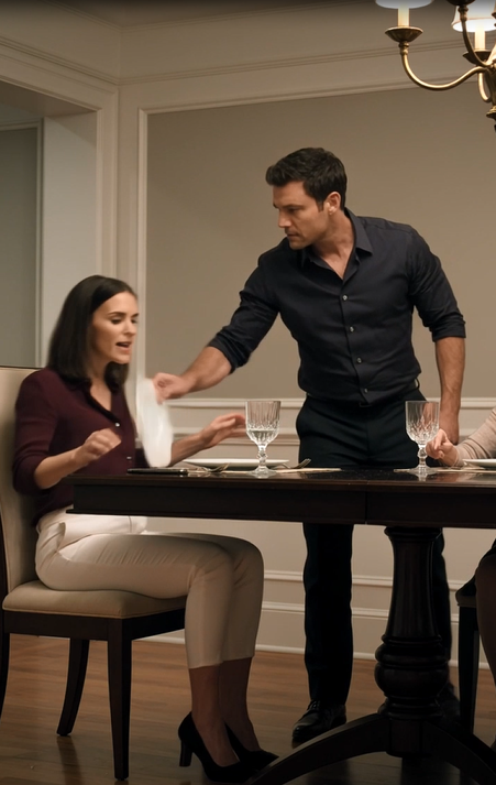 "My Husband Threw A Dinner Plate At My Face In Front Of Everyone—So I Calmly Picked Up My Phone And Called My Father.