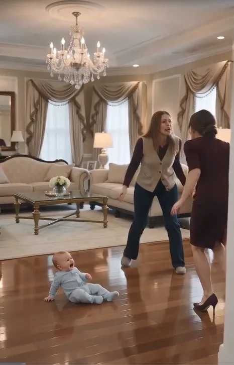 Vivienne thought the only witness was the caregiver. So after KICKING little Noah onto the rug— she went after Tessa too. “STAY RIGHT THERE.” Noah screamed.