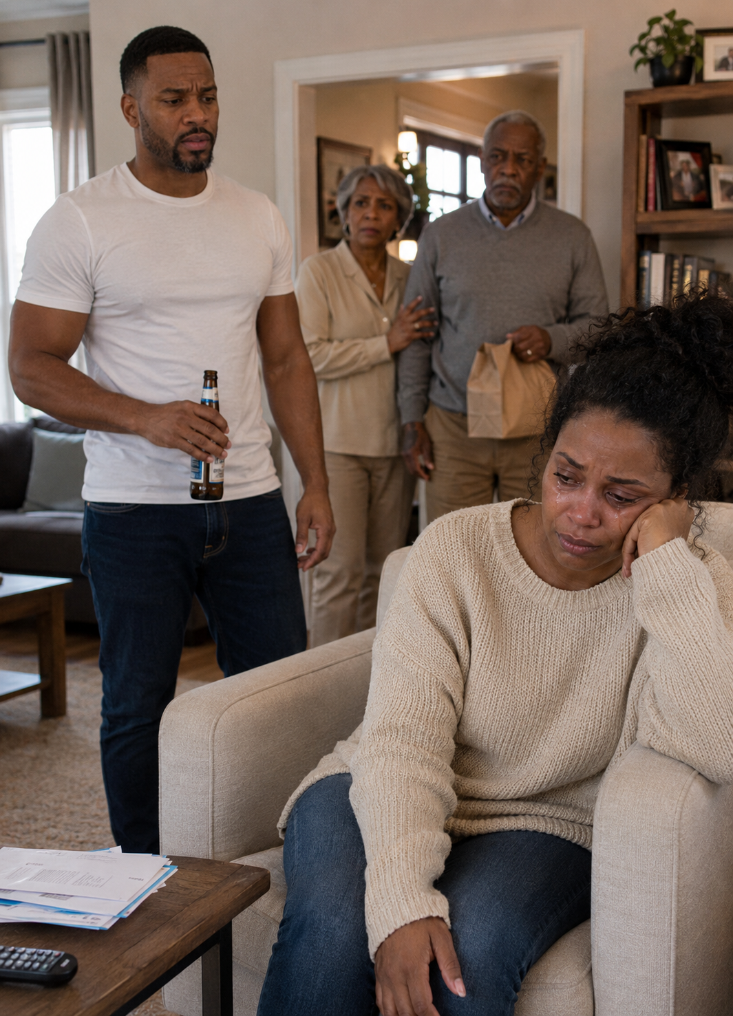 MY HUSBAND THOUGHT MY PARENTS HAD CHOSEN TO LOOK THE OTHER WAY.  After a brief visit, they quietly left without asking a single question. He celebrated too early, convinced their silence meant he had nothing to worry about. But thirty minutes later, the sound of the front door opening wiped that confidence away completely.