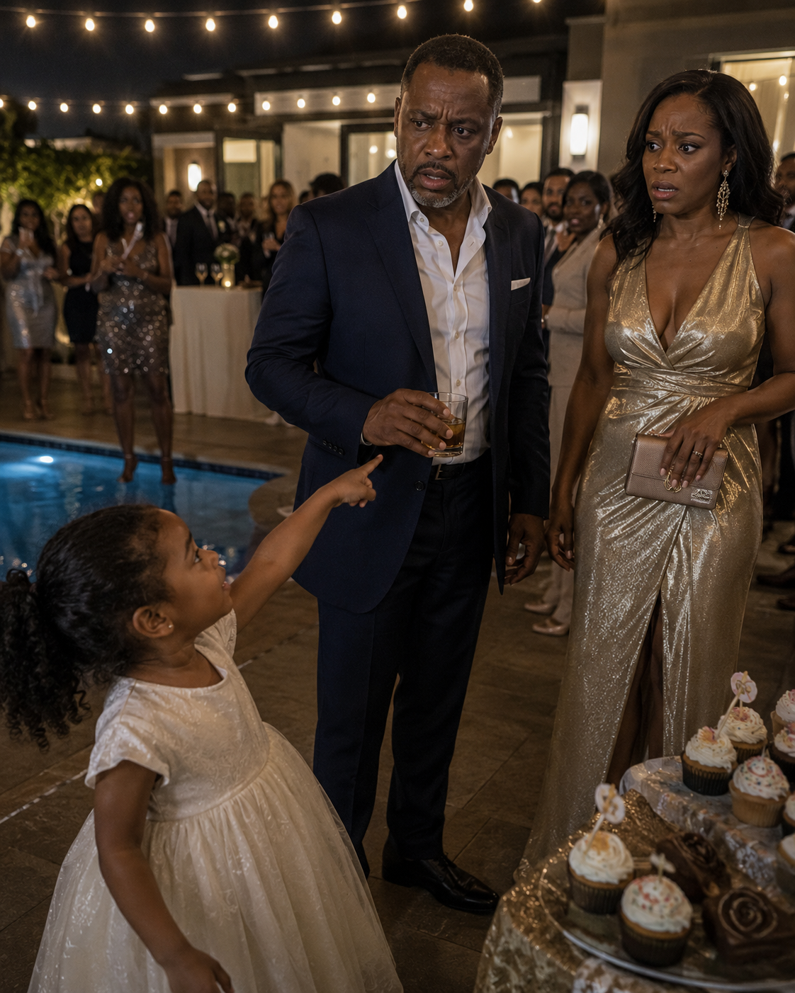DURING MY HUSBAND’S BOSS’S BIRTHDAY PARTY, MY FOUR-YEAR-OLD DAUGHTER POINTED AT ONE OF THE GUESTS AND SAID SOMETHING THAT MADE THE ENTIRE ROOM GO QUIET.