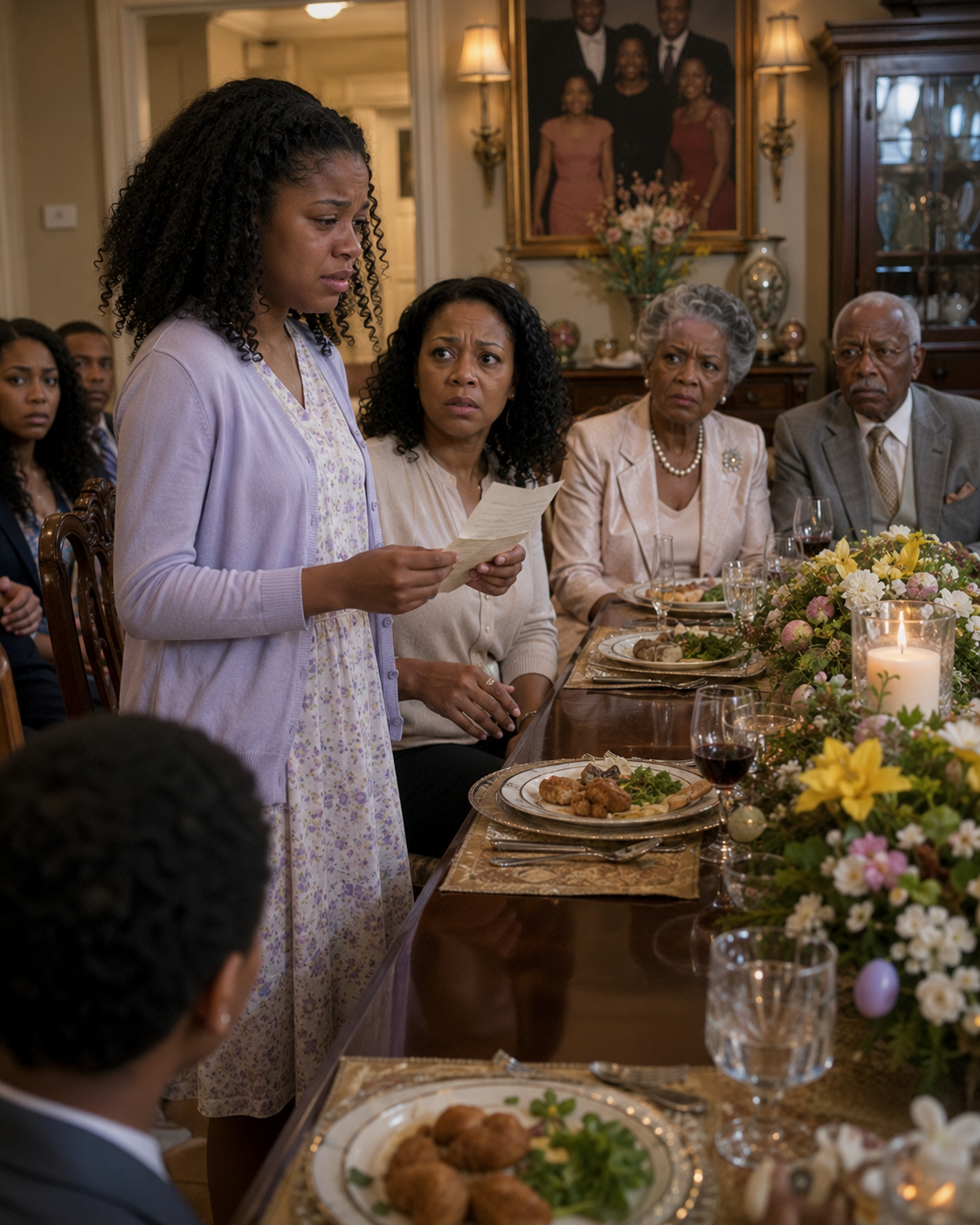 I EXPECTED AN UNCOMFORTABLE FAMILY DINNER — BUT I NEVER EXPECTED MY DAUGHTER TO STAND UP IN FRONT OF EVERYONE AND CHANGE THE ENTIRE ROOM.