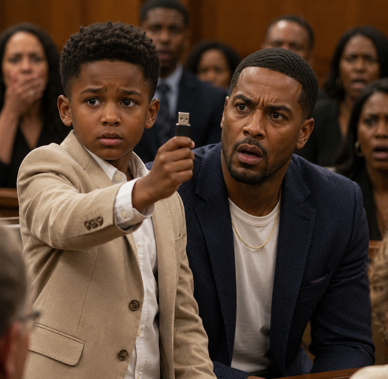 A 9-Year-Old Boy Pulled a USB Drive Out in the Middle of Court… And Exposed the Secret His Billionaire Father Thought Would Stay Hidden Forever.