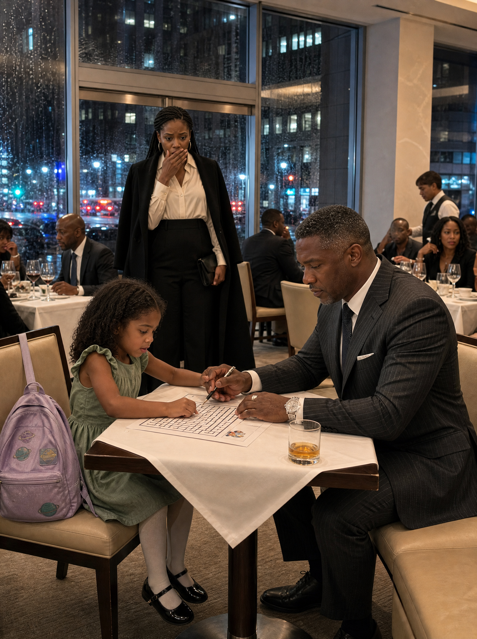 “Can I Sit With You Until My Mom Comes Back?” A Little Girl Asked The Billionaire Everyone Feared — But When Her Mother Walked Into The Manhattan Restaurant And Saw Who Was Holding Her Daughter’s Hand, She Stopped Breathing For A Second…