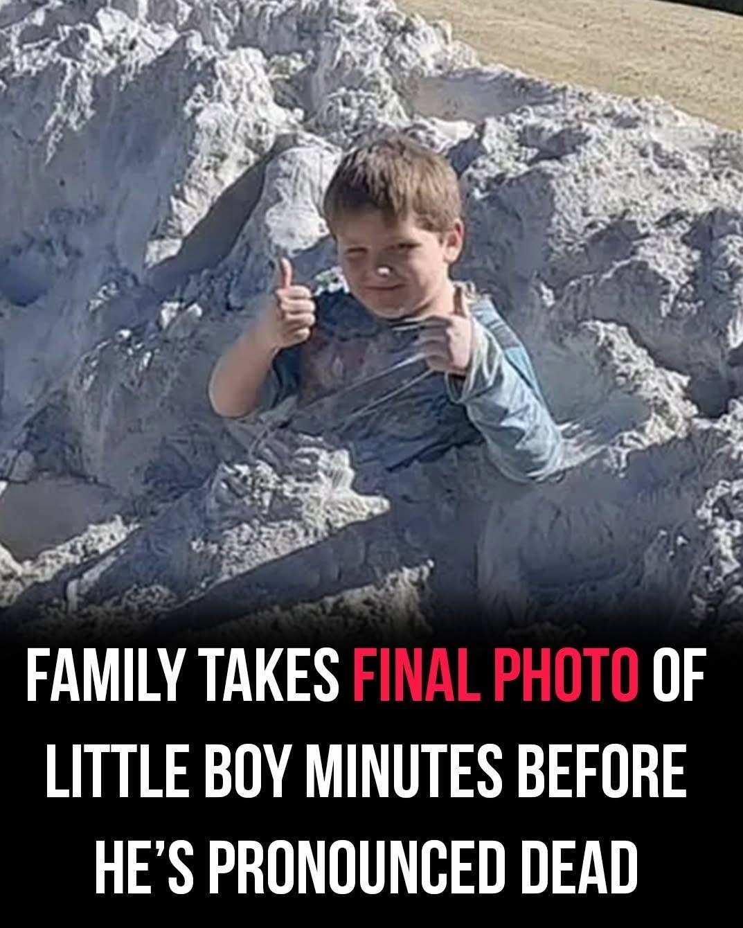 Heartbroken family posts photo of smiling boy, who leapt into toxic powder unaware it was deadly