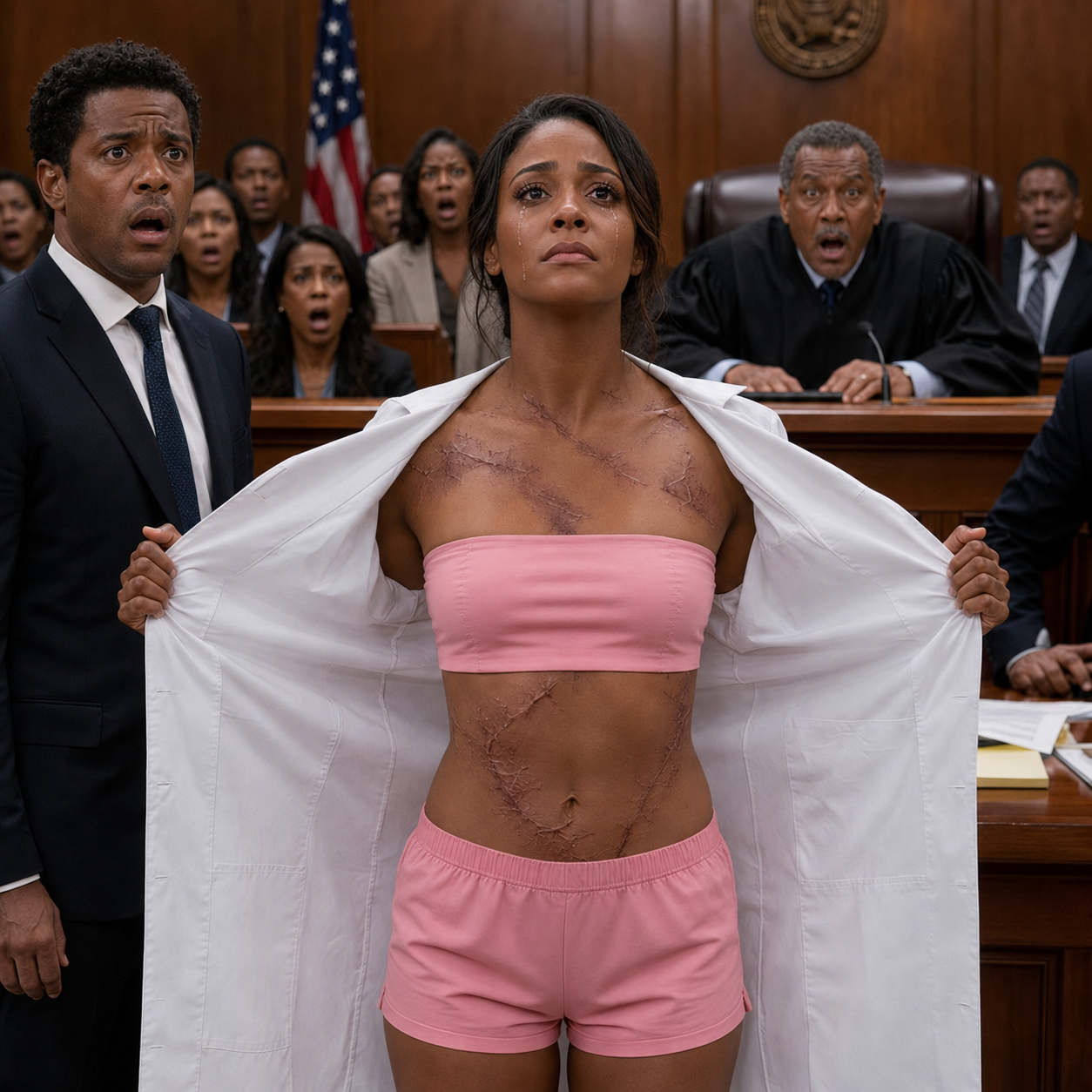 My husband thought I was just a weak housewife, someone he could bruise, silence, and lie about forever. But in court, I stood before the judge, opened my coat, and showed the scars he had explained away. “Objection?” I asked calmly. “Then let me testify.” As a former forensic doctor, I named the impact angle, healing timeline, and weapon type—until every sentence of his story collapsed.