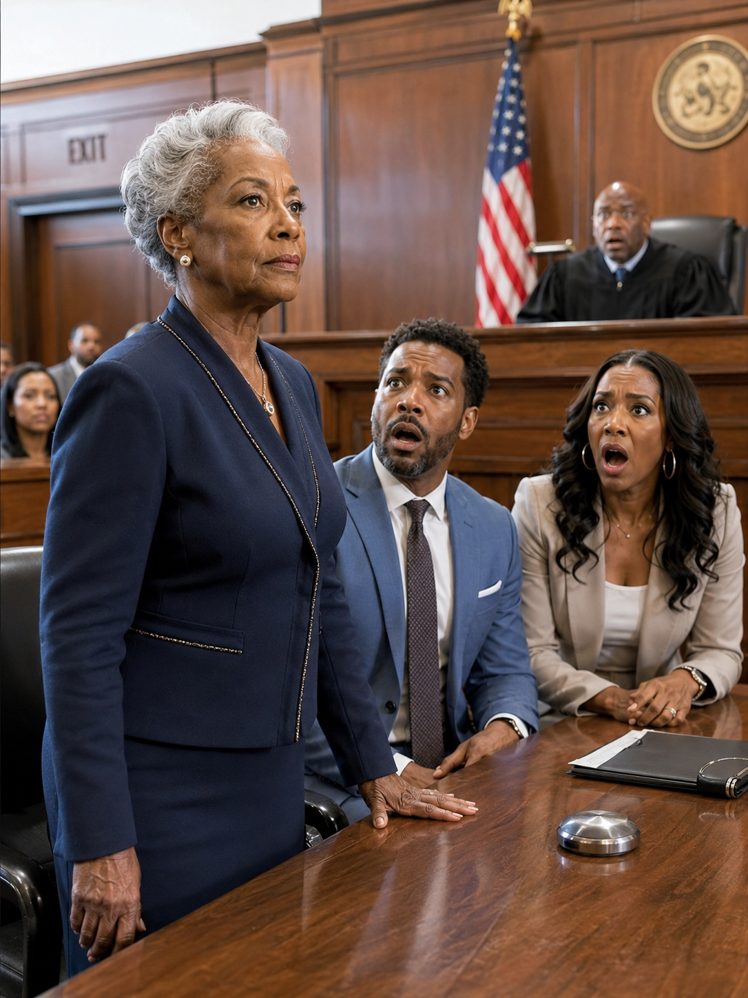 My Son and Daughter-in-Law Laughed When I Entered the Courtroom—“Now We’ll Leave Her With Nothing.” But They Didn’t Know Who I Really Was, and the Judge’s First Words Changed Everything…