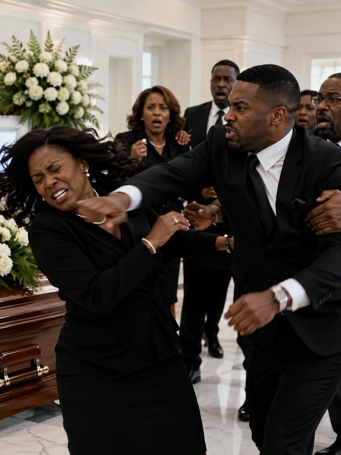 My Brother Hit Me at Dad’s Funeral When I Refused to Give Him the Safe Key—Then I Opened It in Front of Everyone and Exposed What He Had Done to Dad’s Accounts