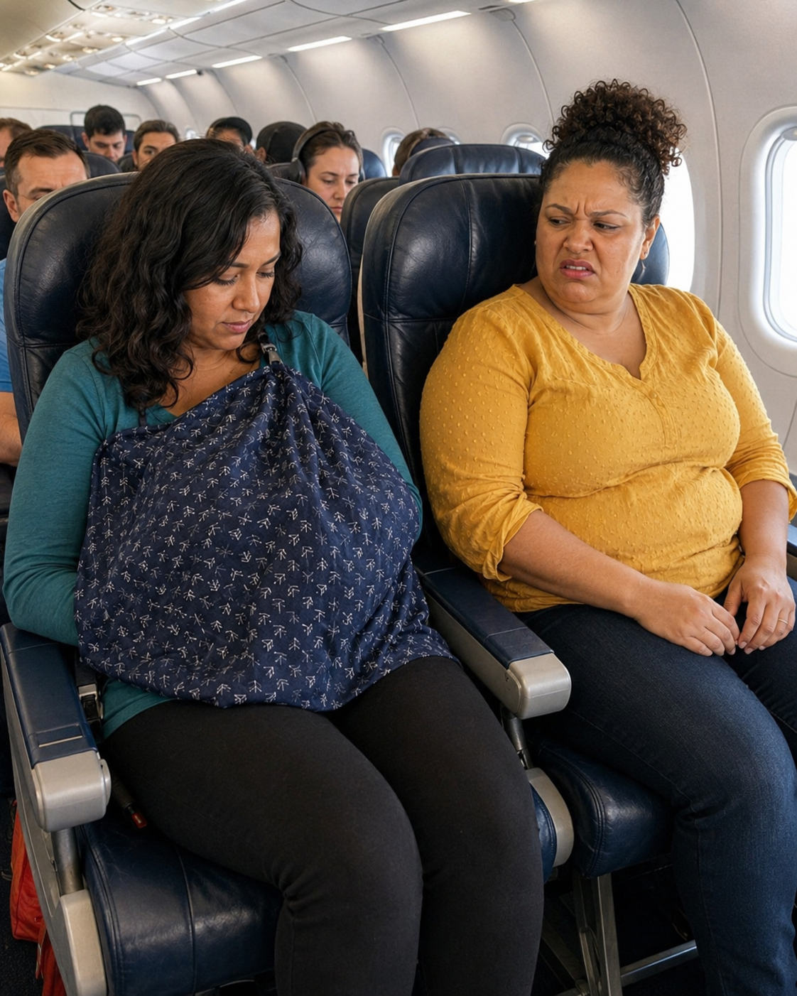 A Plane Passenger Tried to Shame Me—She Never Expected My Daughter's Response