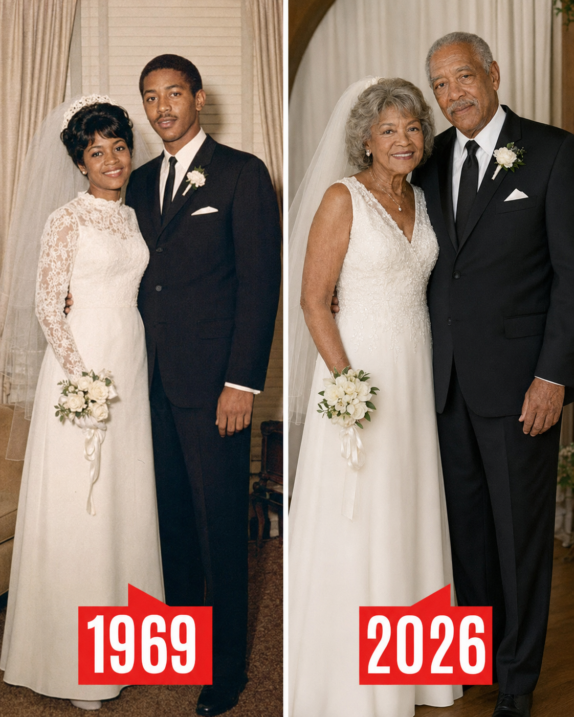 I kept my prom dress in the attic because I promised to marry my high school love in it before he left for the war overseas — fifty-five years later, he knocked on my door.