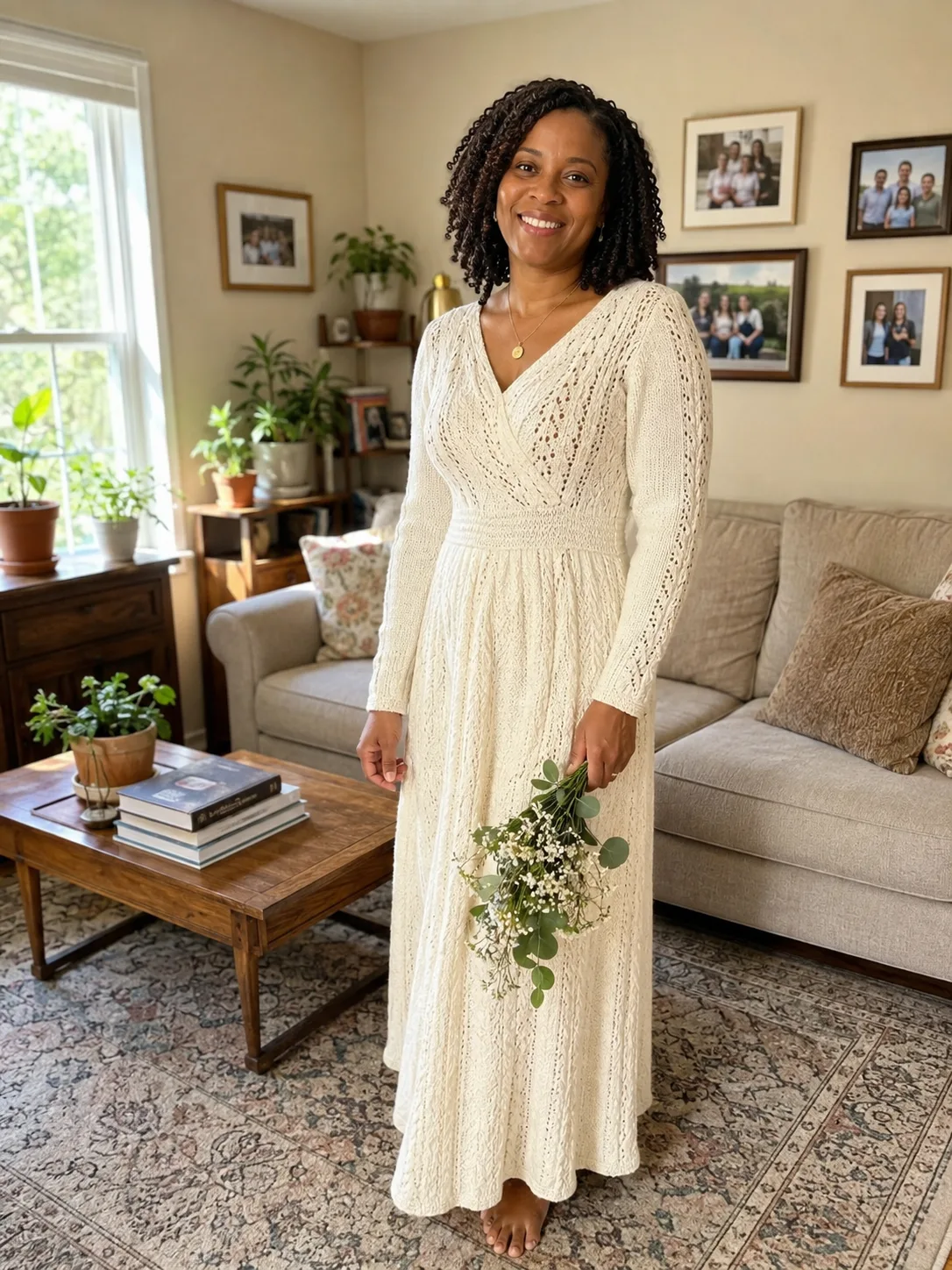 I Knitted My Wife’s Wedding Dress for Our Vow Renewal—When Guests Laughed at the Reception, She Took the Microphone and Left the Entire Room Speechless