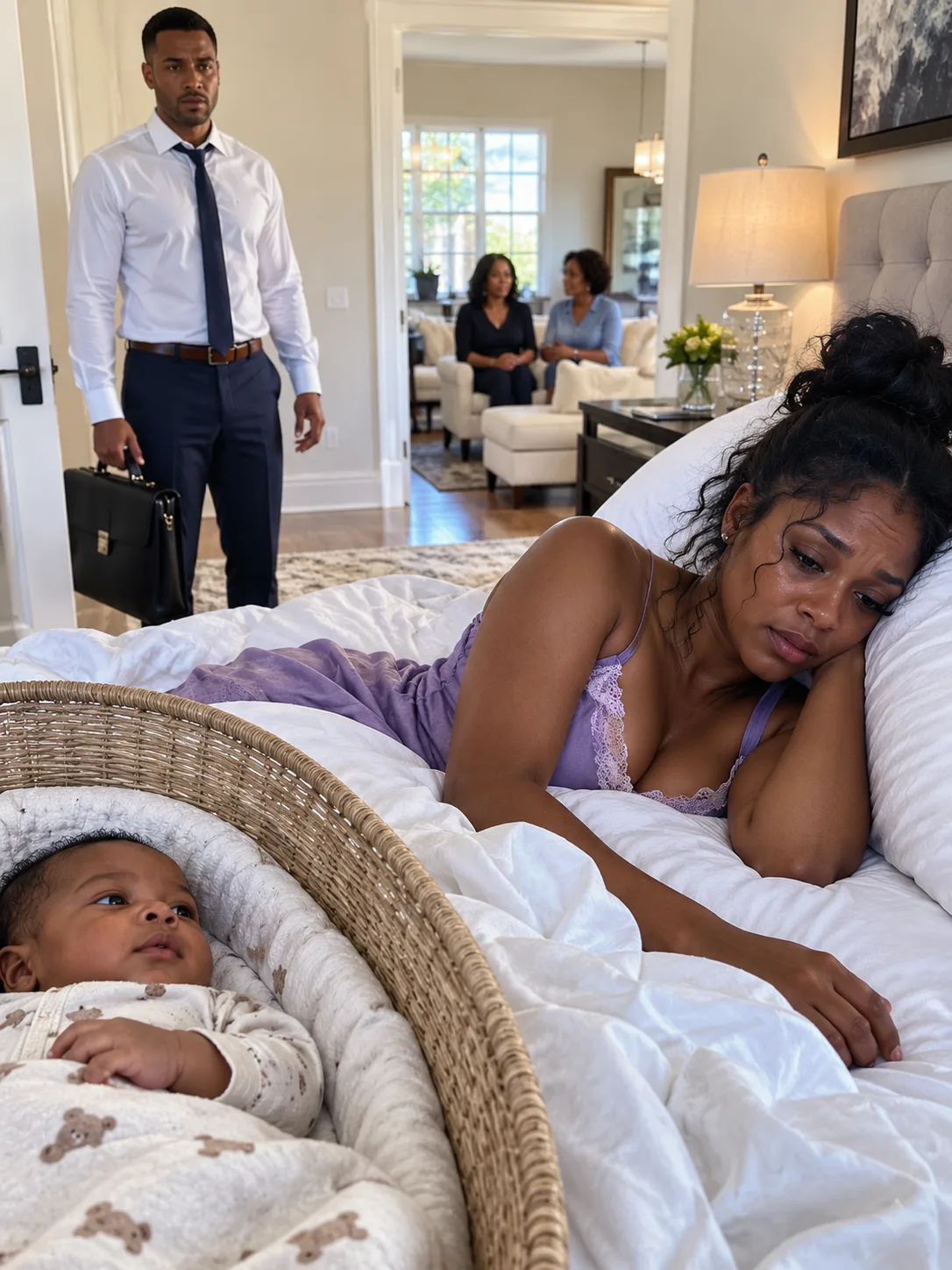 I Returned From a Business Trip to Find My Wife and Newborn Fighting for Their Lives While My Mother Called Her “Lazy”—Then a Doctor Spotted Bruises on Her Wrists and Demanded the Police Be Called…