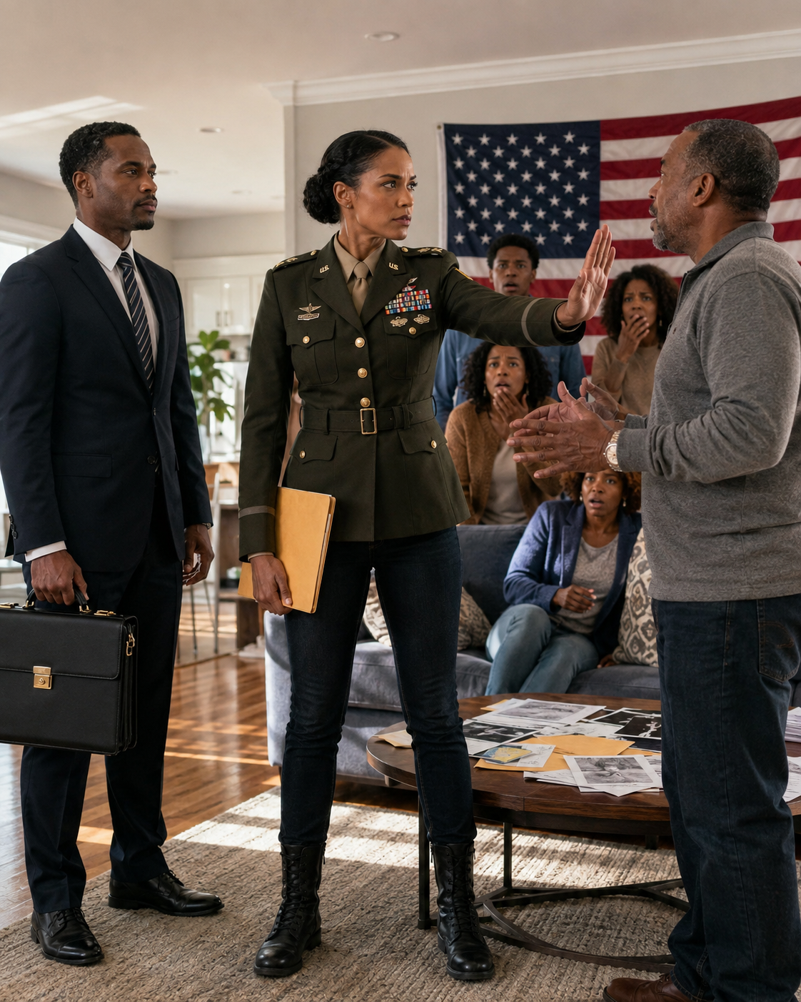 I looked my father dead in the eye and delivered a final warning: “If your wife says one more word about my military savings, the polite talk is over. I will handle her myself, making it crystal clear exactly where she stands and why she won’t touch a single dime of my money. Do you understand?”