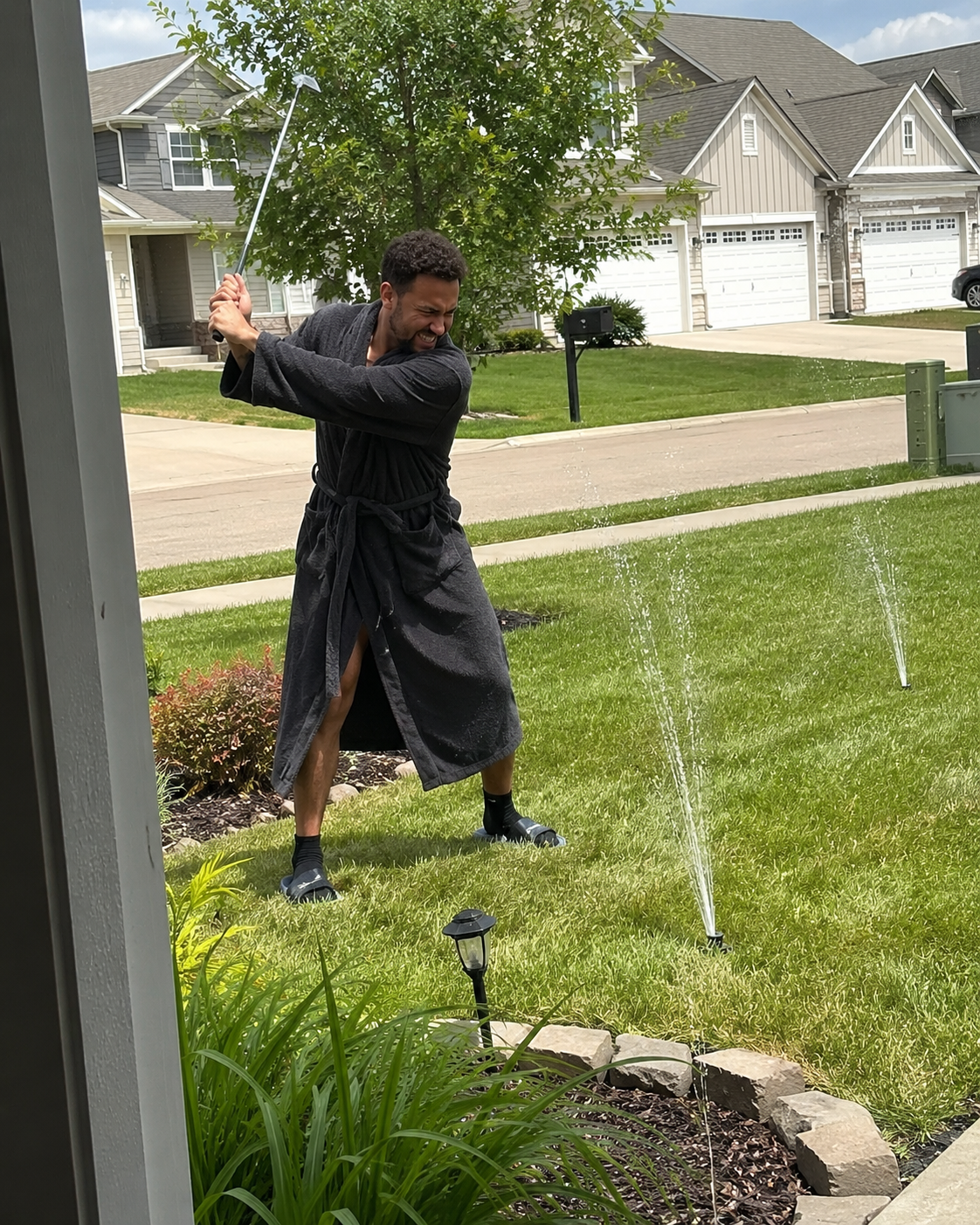 My Neighbor Smashed My Lawn Sprinklers With a Golf Club Because “The Water Was Hitting His Brand-New Car”—I Didn't Call the Authorities, but I Found a Better Way to Teach Him a Lesson