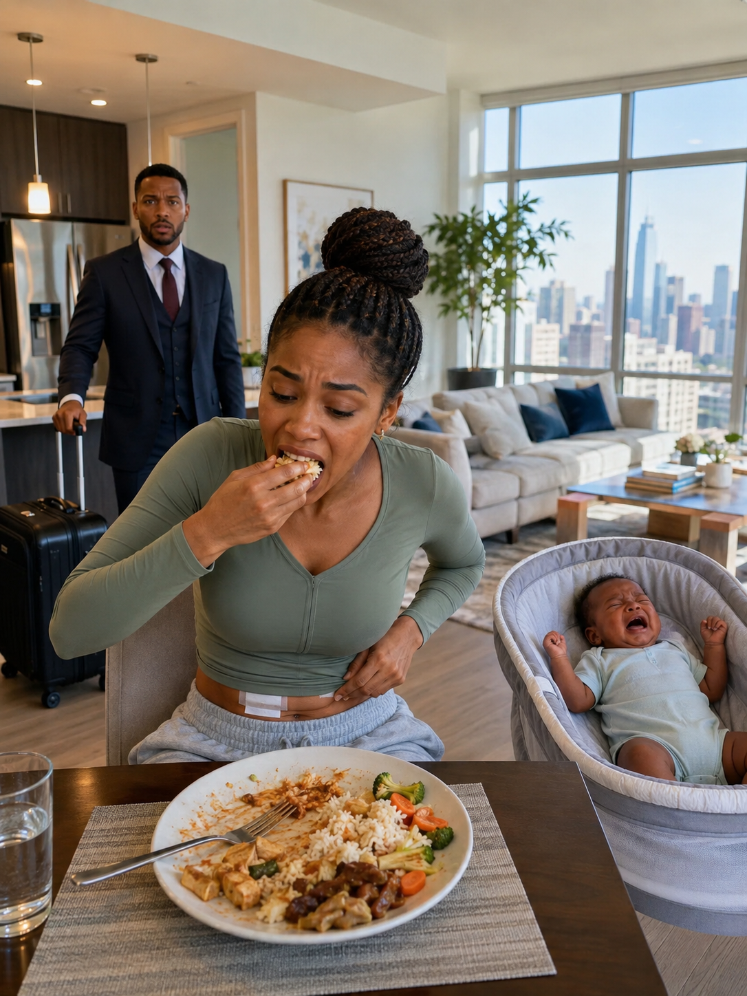 I came home early on New Year's Eve, planning to surprise my wife and finally hold our newborn son