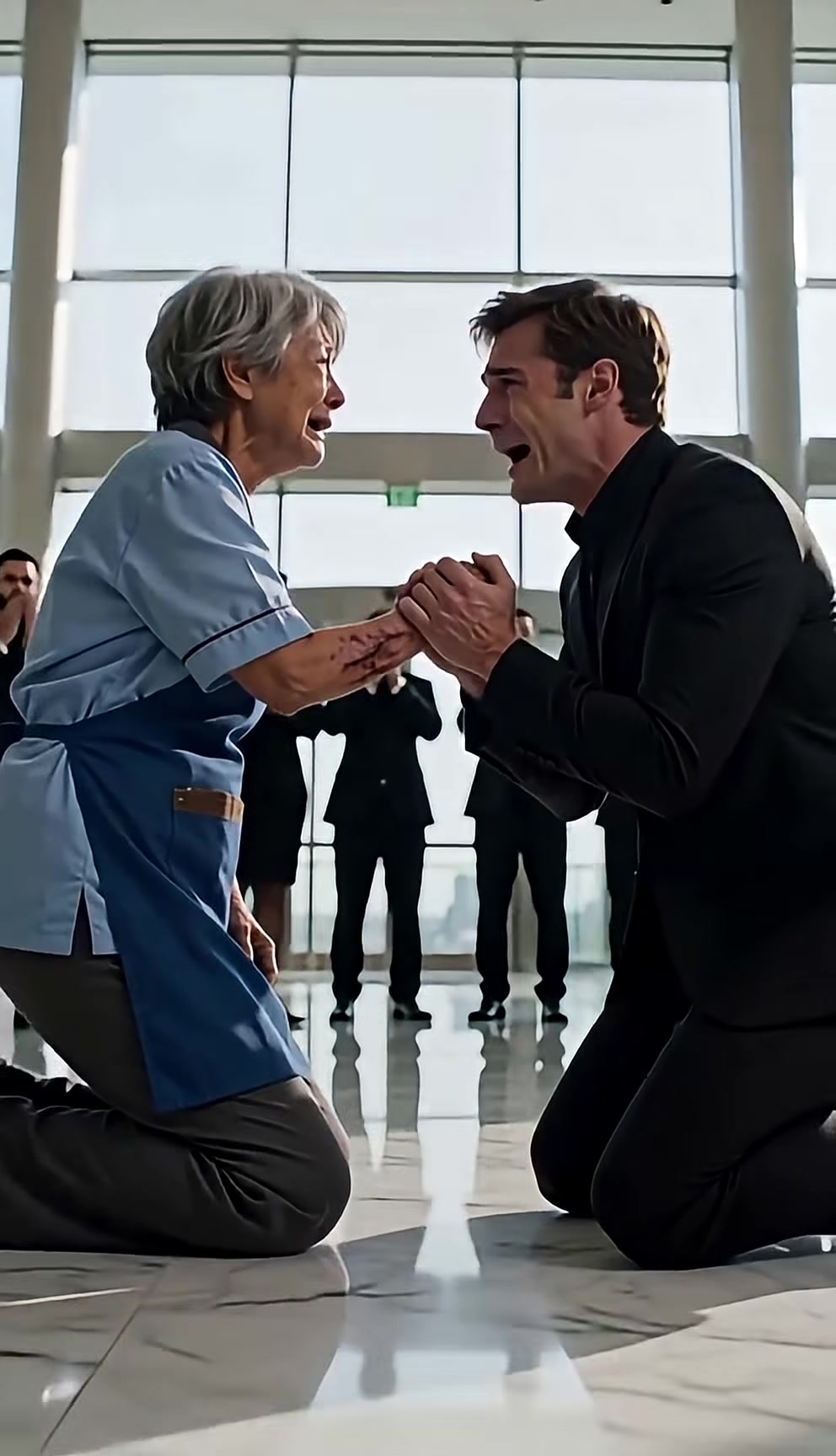 The Billionaire CEO Suddenly Knelt Before an Elderly Janitor—What He Revealed Left Everyone Speechless