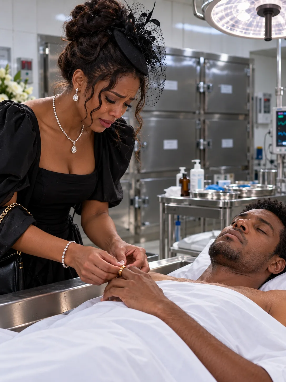 I woke up in a m*rgue the morning after my wedding, and what I heard my wife say about “the other one” made my bl*od run cold.