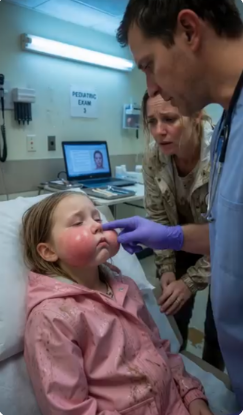 the only ER physician on the night shift, I was examining a 7-year-old girl