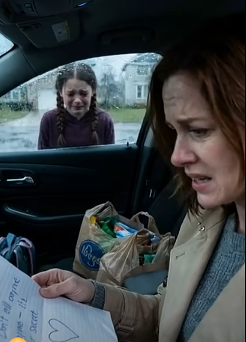 The sound of the front door closing echoed through the house.  Rachel stood frozen in Lily's bedroom.