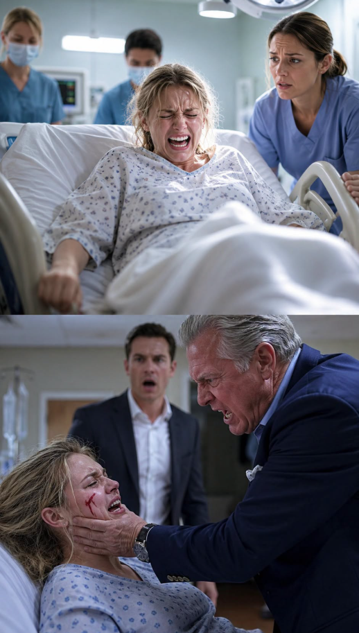 The delivery room descended into chaos the moment security grabbed Don Ernesto Vargas.  He fought like a man who had never been told no.  Two guards struggled to pull him toward the door while nurses rushed around my bed.  "You'll regret this!" Ernesto roared.  His voice echoed through the maternity ward.  But for the first time in months, I wasn't listening to him.