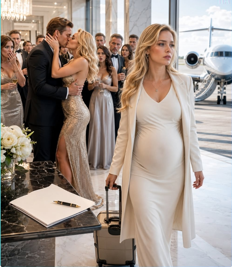 He Kissed His Mistress in Front of Everyone—So His Pregnant Wife Left Divorce Papers on His Desk and Vanished on a Private Jet