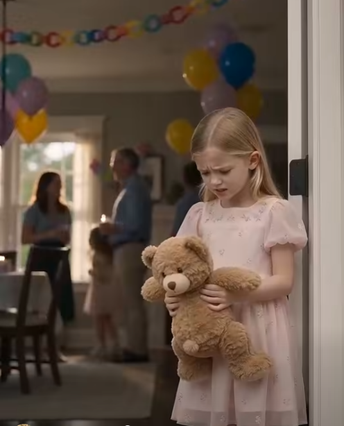 For my daughter’s 6th birthday, my in-laws sent her a cute brown teddy bear as a gift. She looked happy at first, then froze. “Mommy, what is it?” I looked closer and went pale. I didn’t shout. I took action. Three days later, police were at their door ...