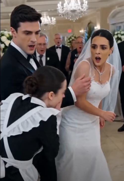 A maid slapped at a groom’s drink in the middle of his wedding