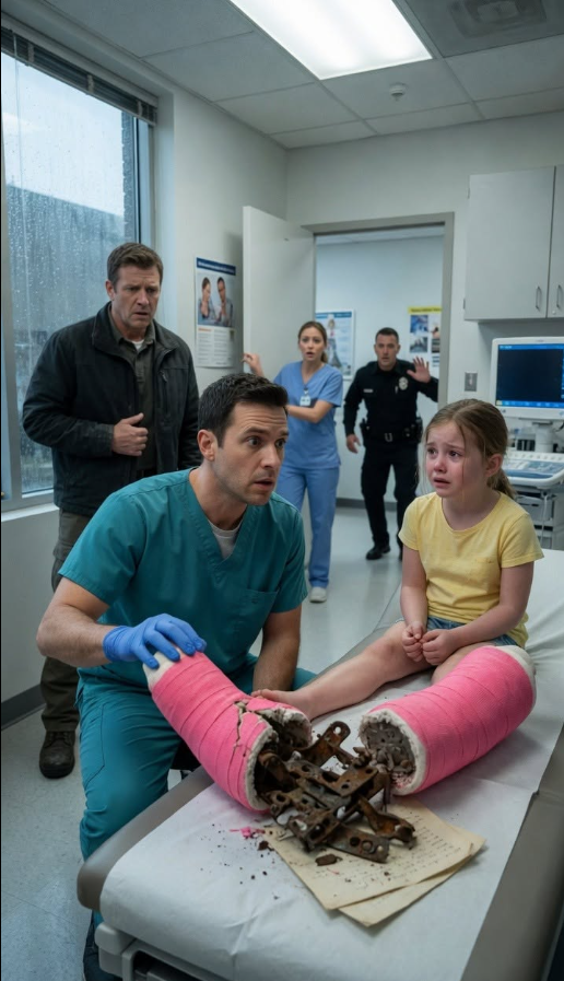 I Was Removing A 6-Year-Old Girl’s Leg Cast When My Saw Hit Something Hard... The Horrifying Object Hidden Deep Inside The Plaster Made Me Slam The Hospital Panic Button Immediately.