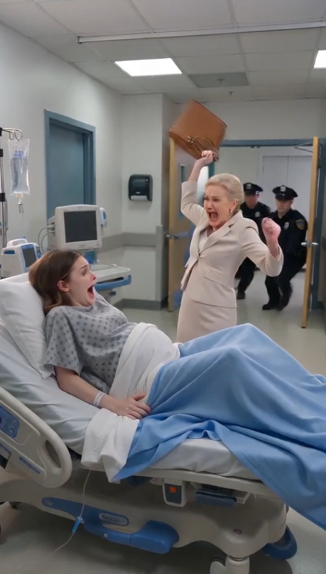 After beating my mother up, she threw a heavy suitcase at my pregnant wife's stomach right there in the hospital... What the nurses did after witnessing that scene completely devastated me.