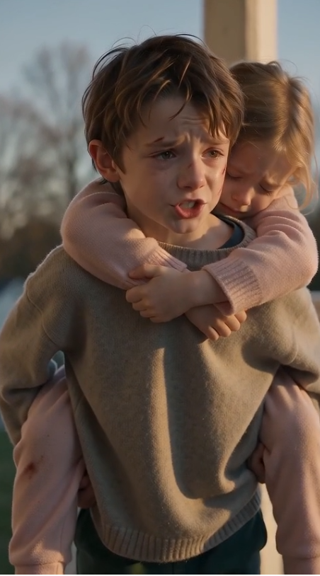 It was heartbreaking. My six-year-old nephew dragged his broken leg and numerous injuries through seven blocks, while his starving little sister clung tightly to his shirt.